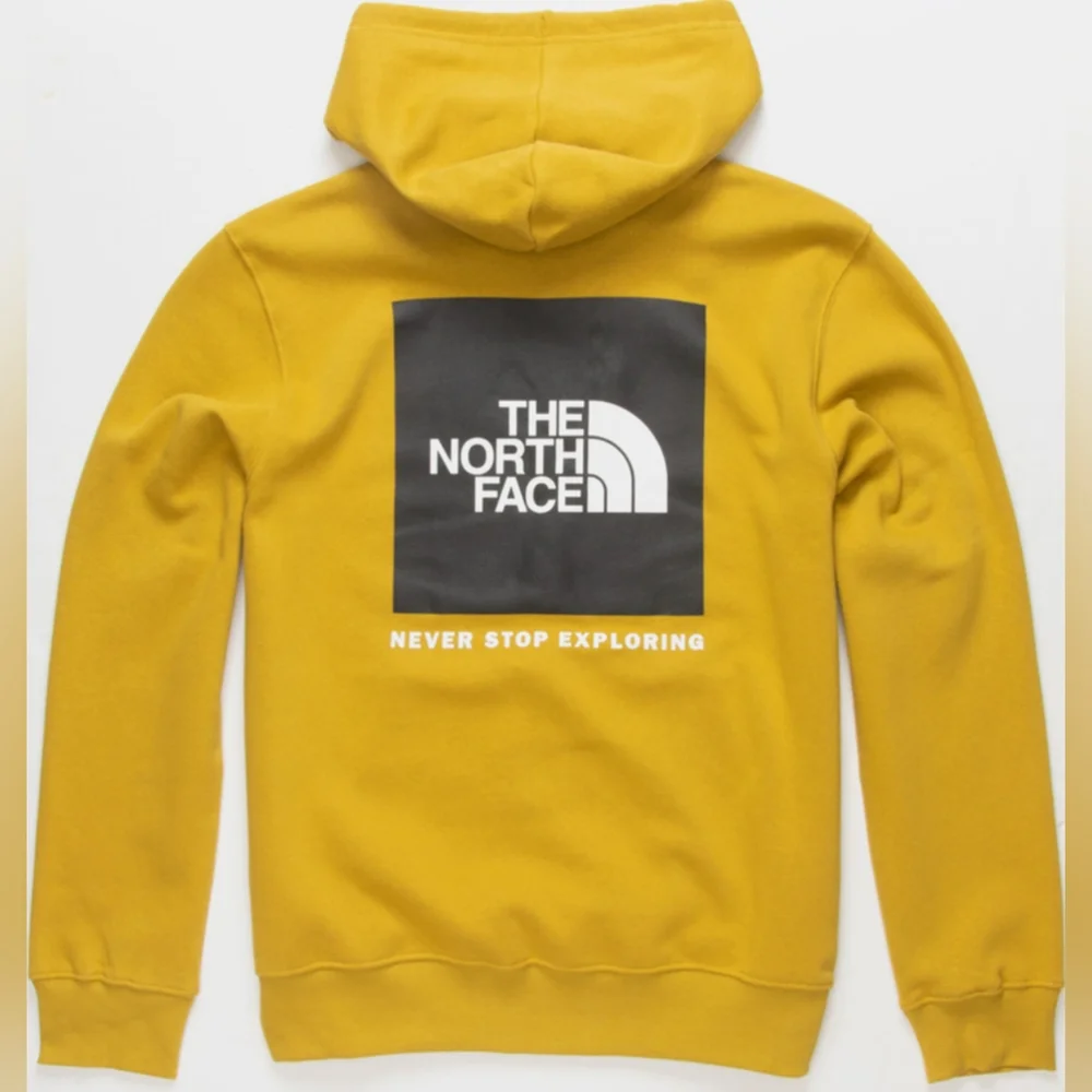 THE NORTH FACE Men's Box NSE Hoodie Arrowwood Yellow Size M Used Exc MSRP $65 - Picture 4 of 8